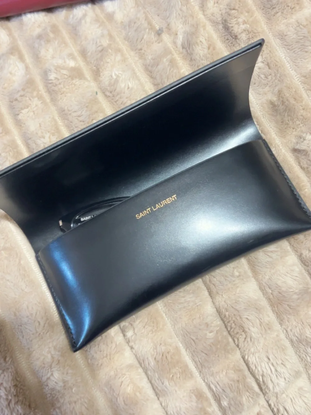 NWT Saint Laurent SL M84/J eyeglasses featuring a black frame & case